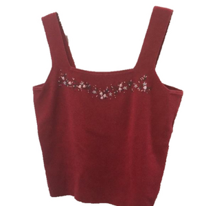 Ladies’ relativity Embroidered Knit Top (PM)